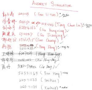 Training Roster
